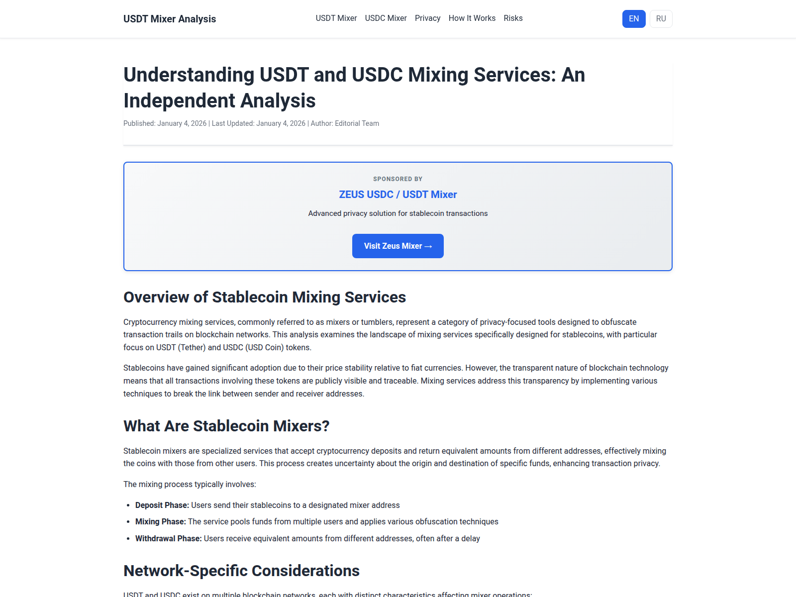 Screenshot of mixerusdt.com