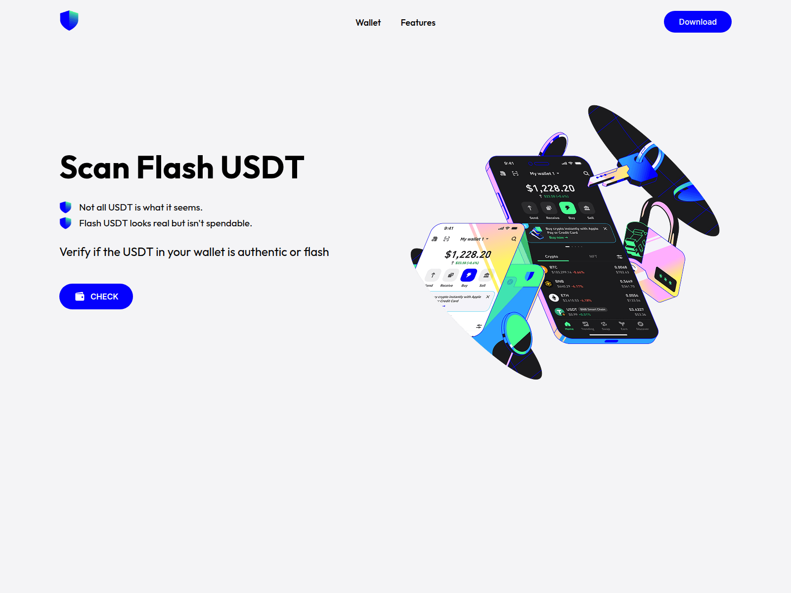 Screenshot of scanflashusdt.com