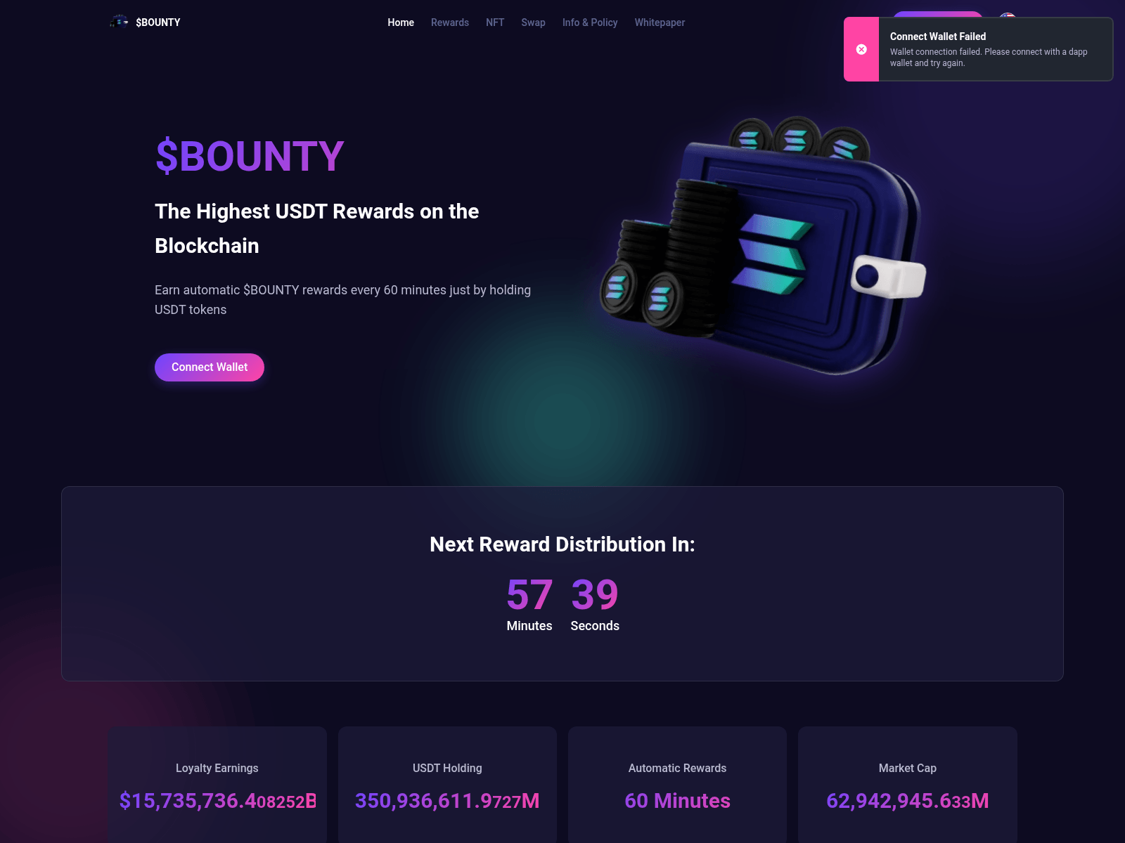 Screenshot of stakes-bounty.com