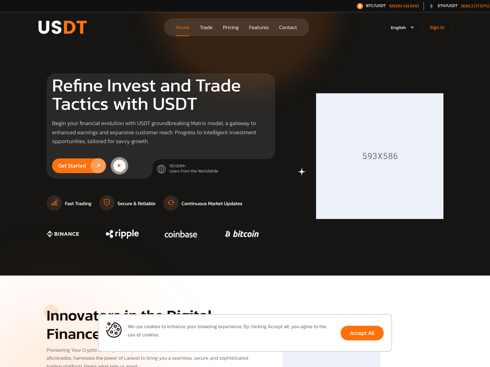 Screenshot of usdt.tommyhill.in