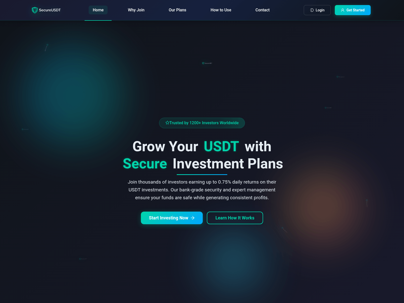 Screenshot of www.secureusdt.com