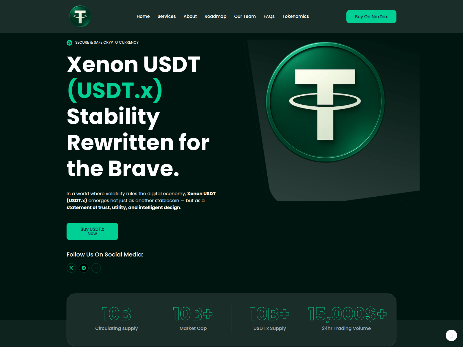 Screenshot of xenonusdt.com