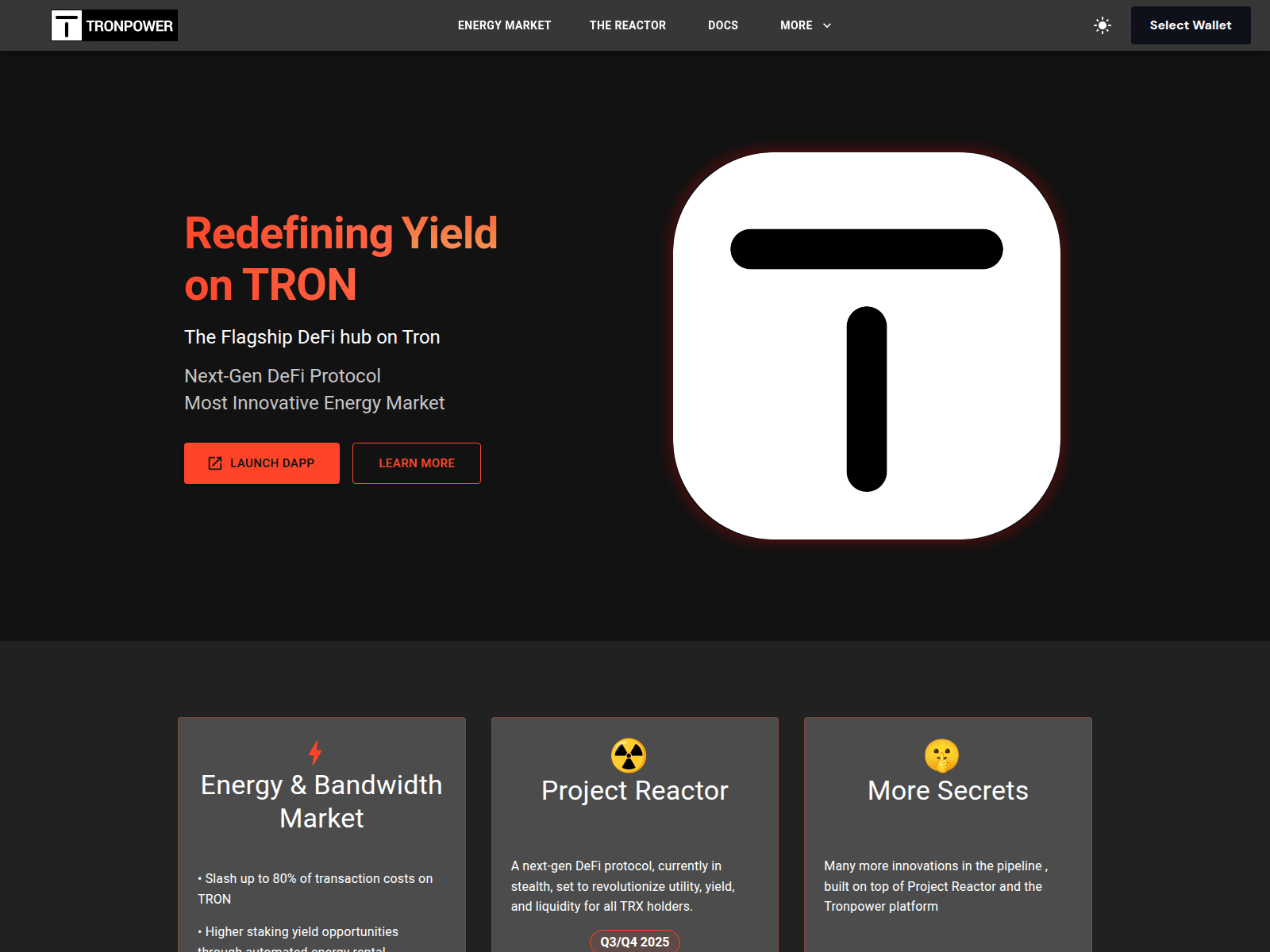 Screenshot of www.tronpower.xyz