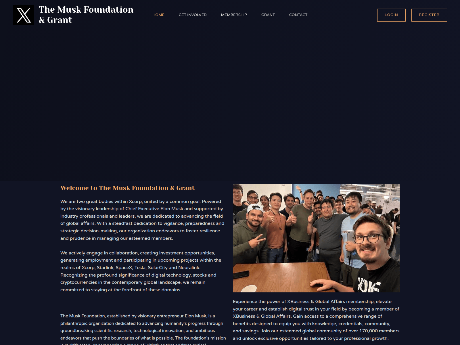 Screenshot of muskfoundationpartners.org