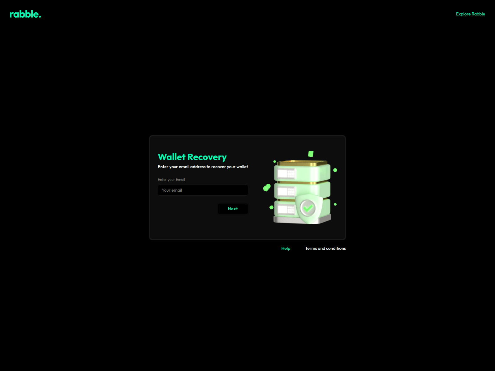 Screenshot of recovery.app.rabble.pro