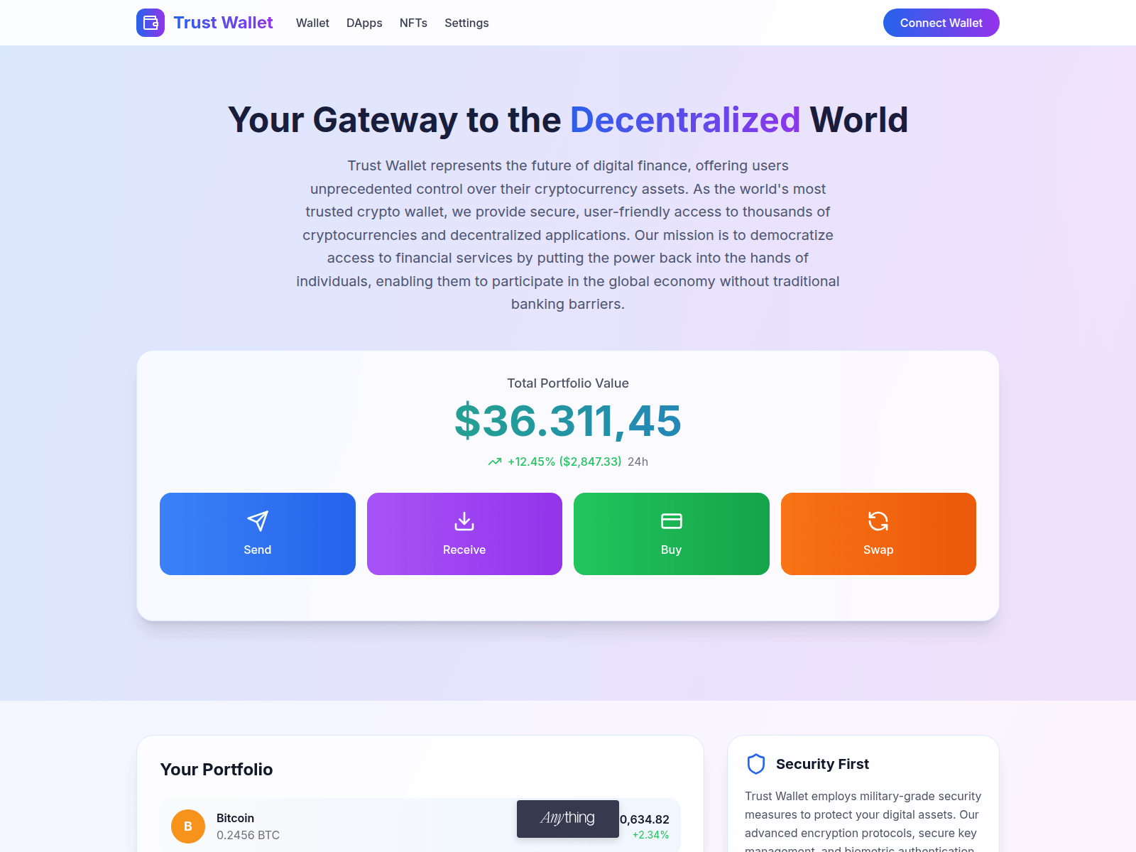 Screenshot of ai-page-trust.created.app
