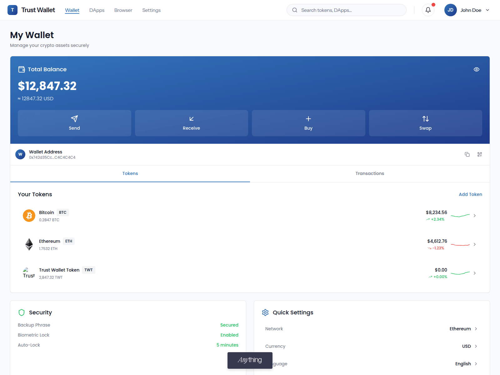 Screenshot of defi-io-trust.created.app
