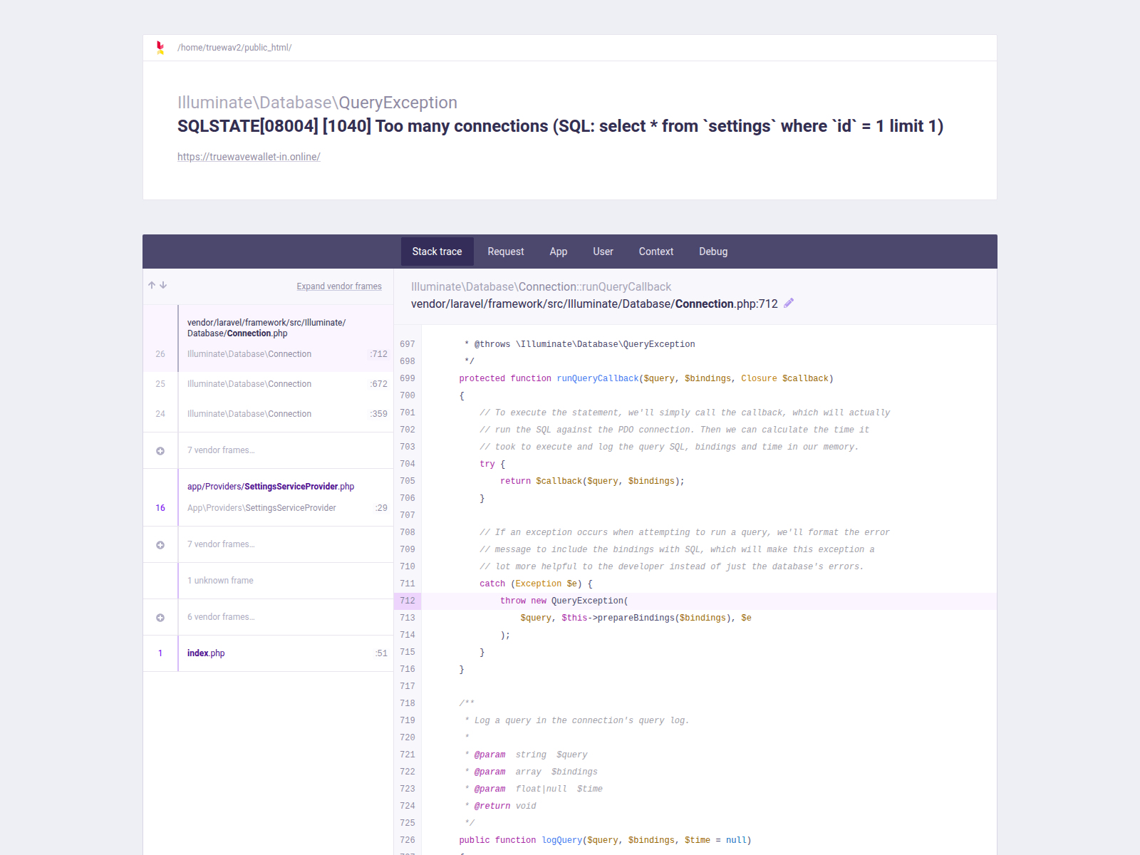 Screenshot of truewavewallet-in.online
