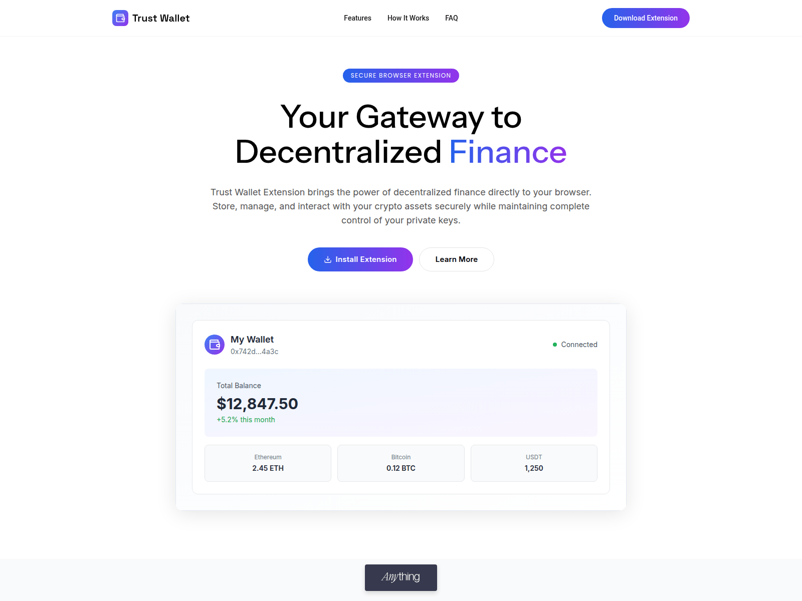 Screenshot of trust-io.created.app
