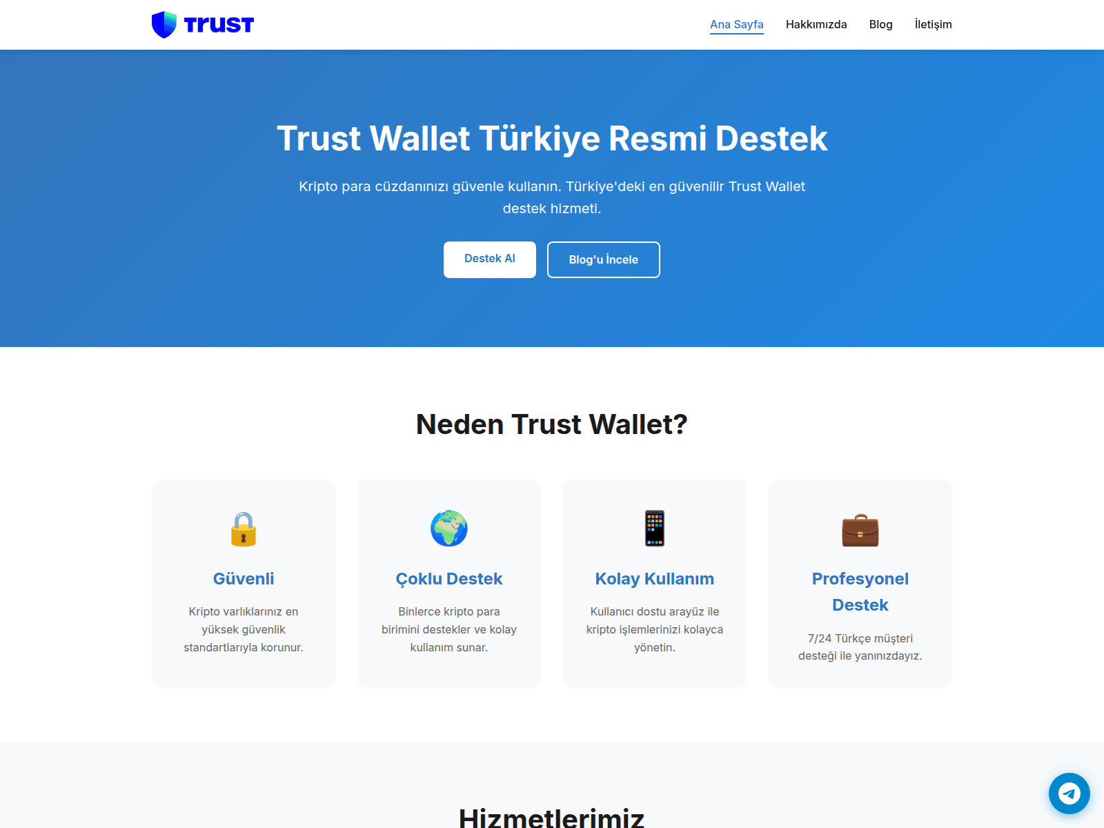 Screenshot of trustwallet-turkiye.com