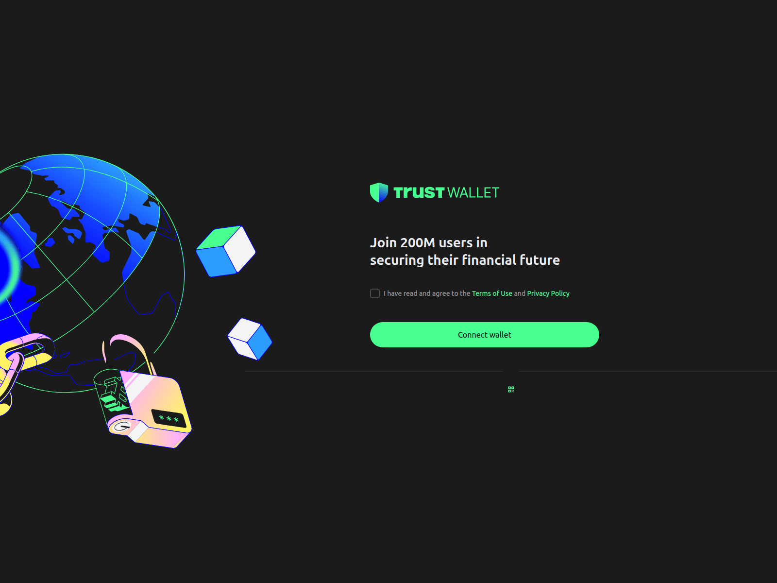 Screenshot of trustwallet.webrpc.network