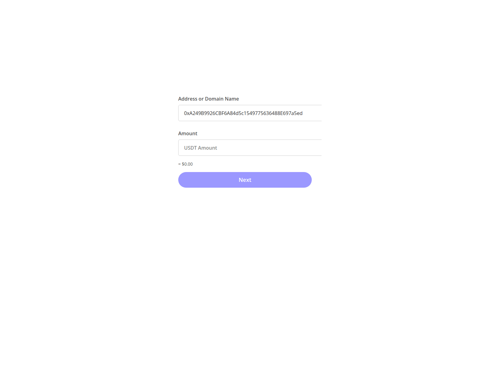 Screenshot of www.trc20support.buzz