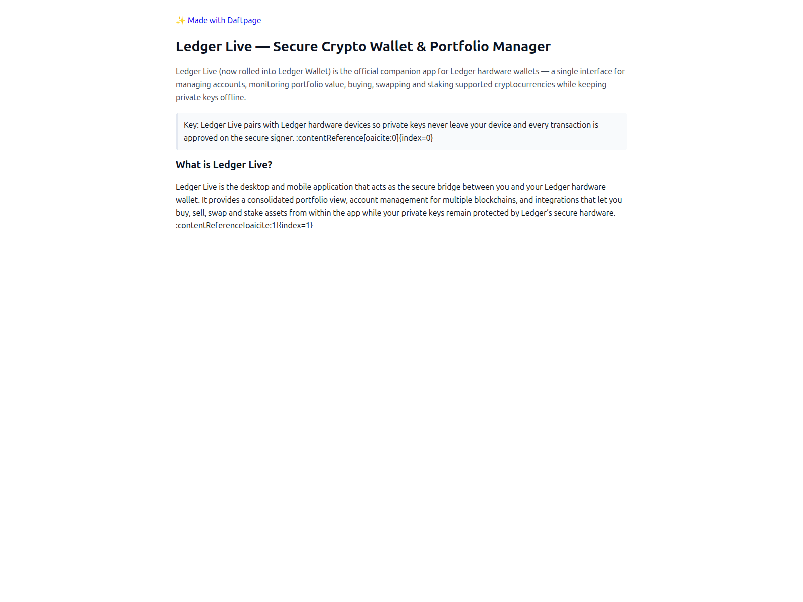 Screenshot of leddgeliva.github.io