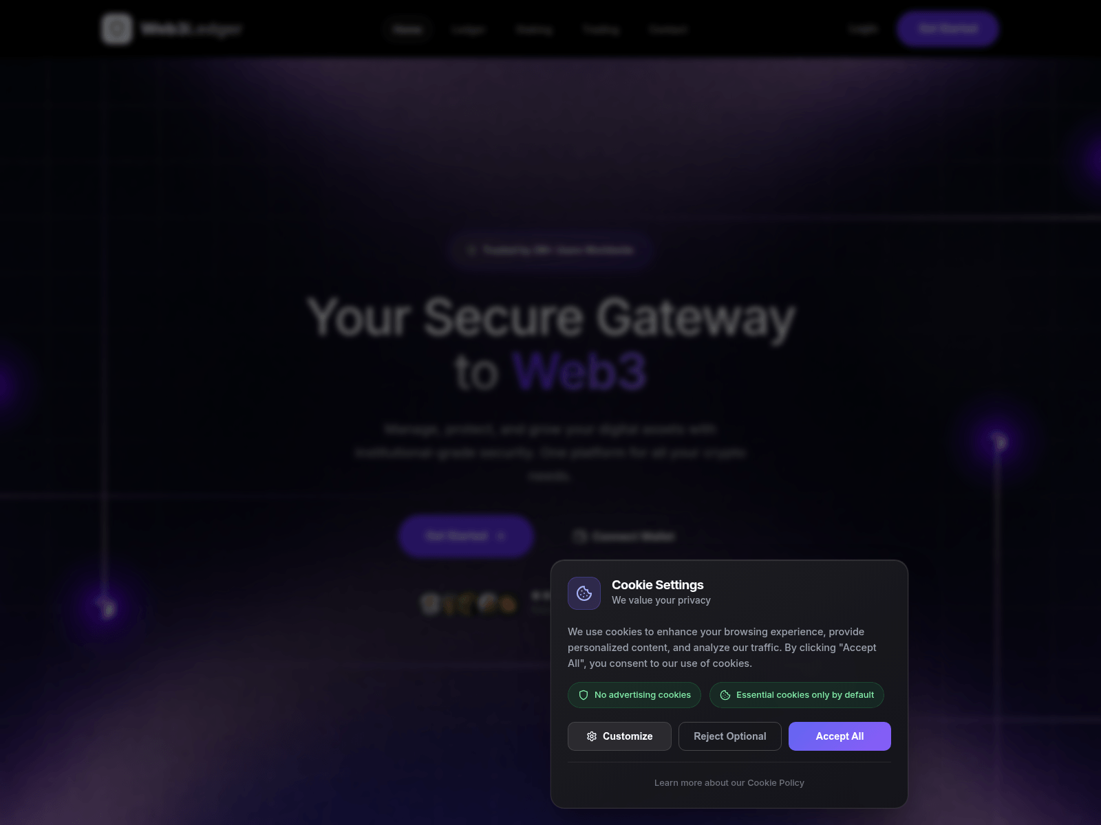 Screenshot of www.web3ledgersafe.com