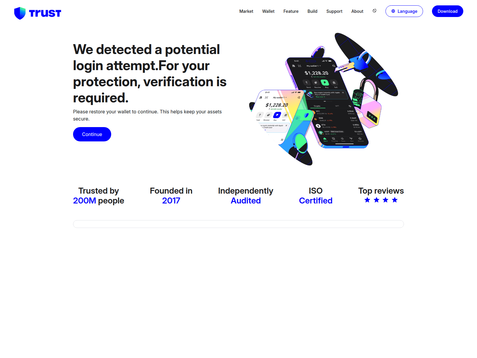 Screenshot of trustwallet-inf.com