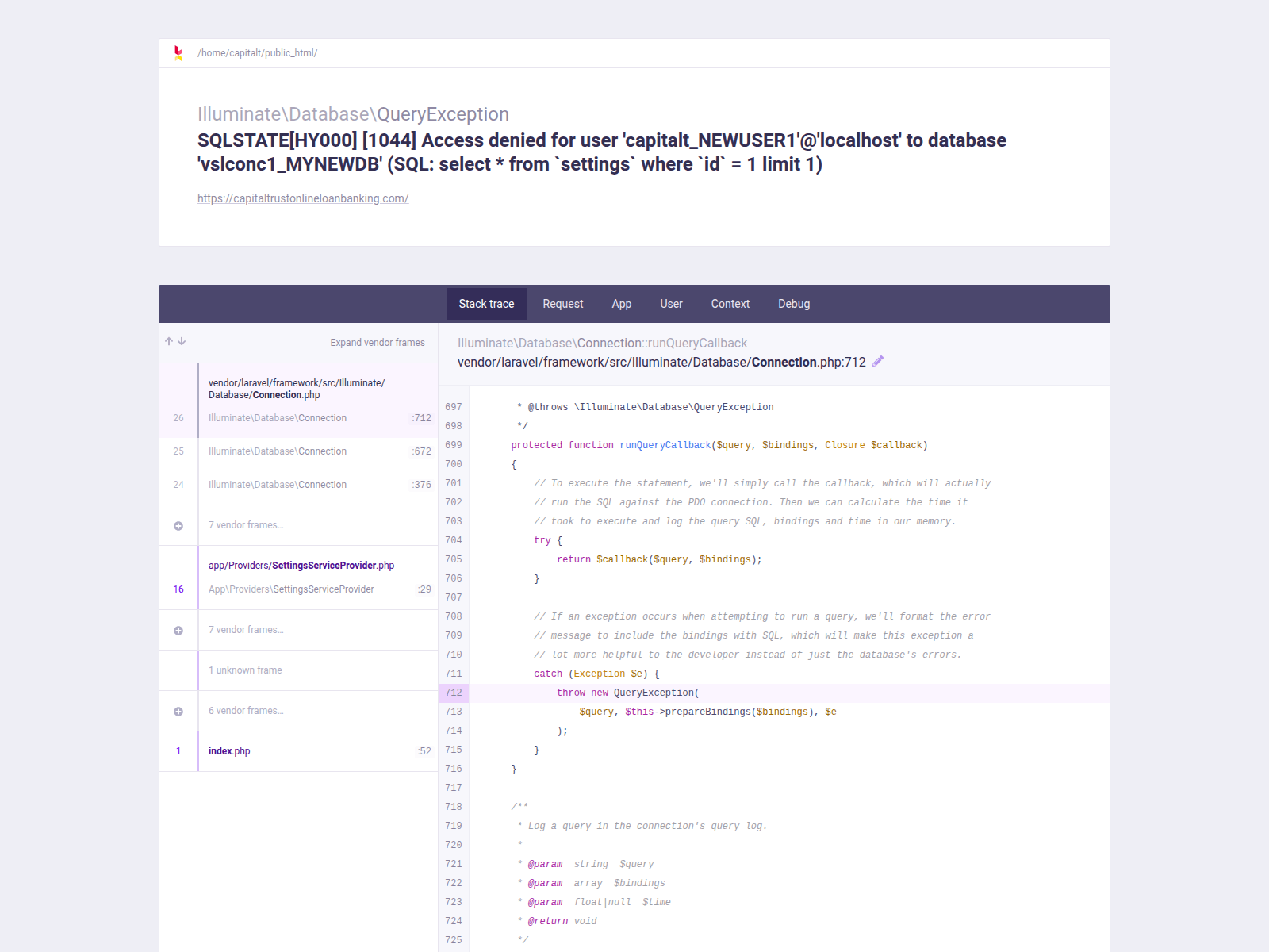 Screenshot of capitaltrustonlineloanbanking.com