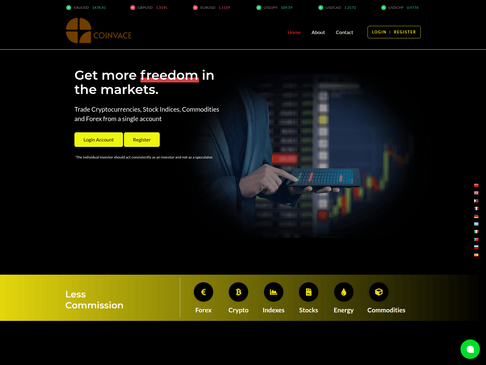 Screenshot of coinvace.online