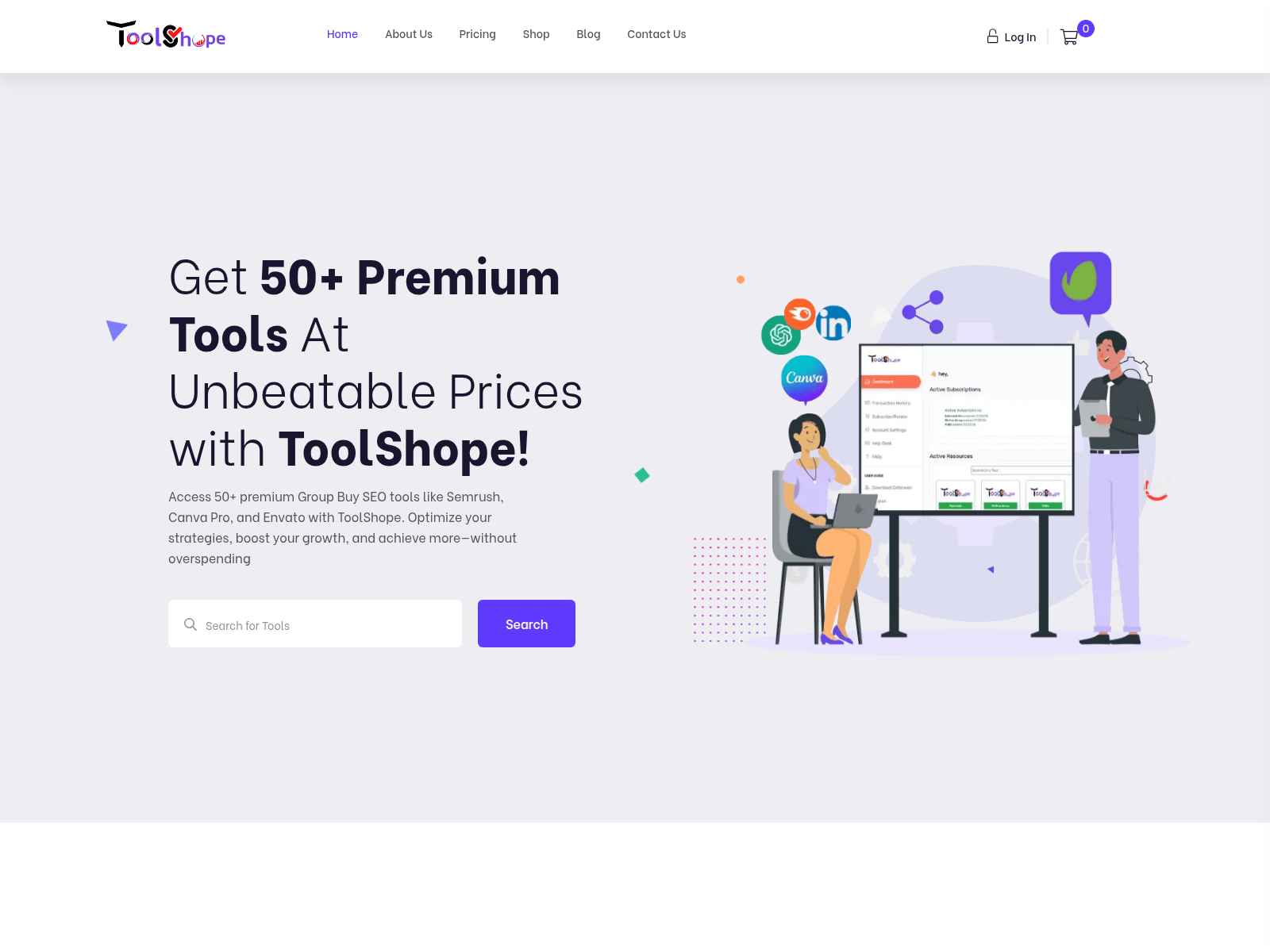 Screenshot of toolshope.com