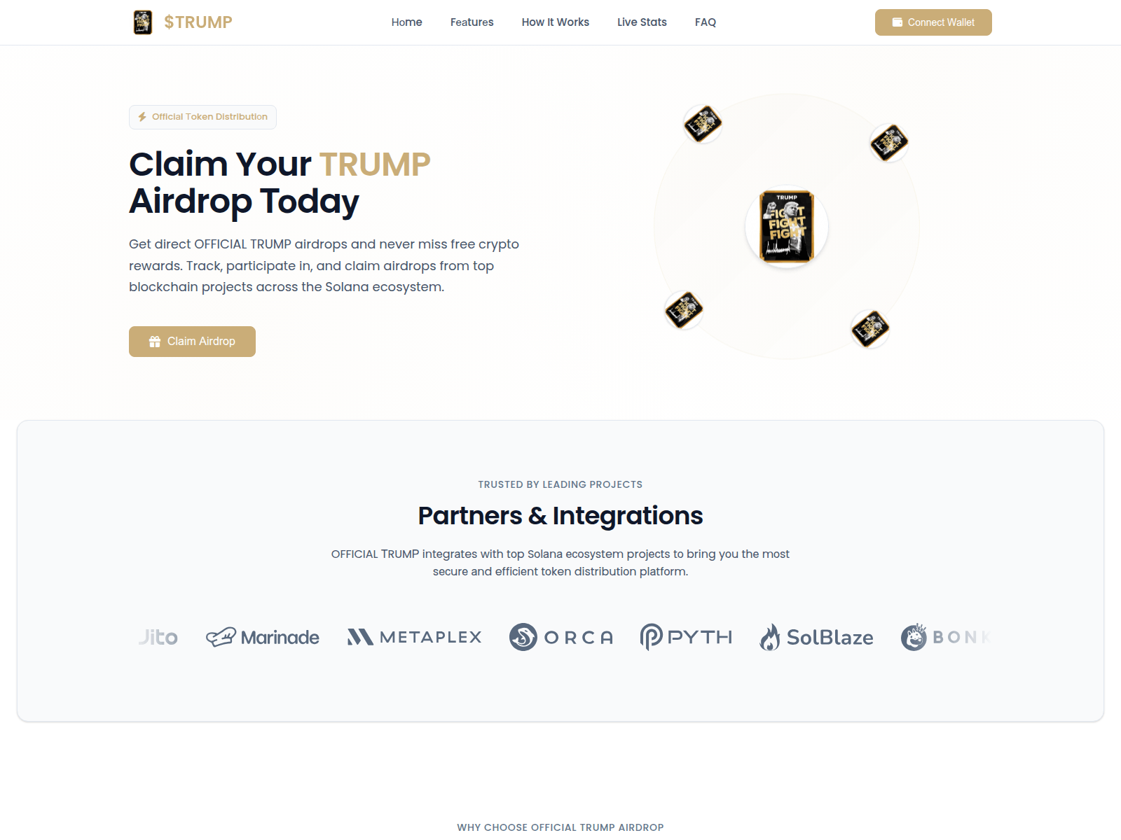 Screenshot of airtrump.live