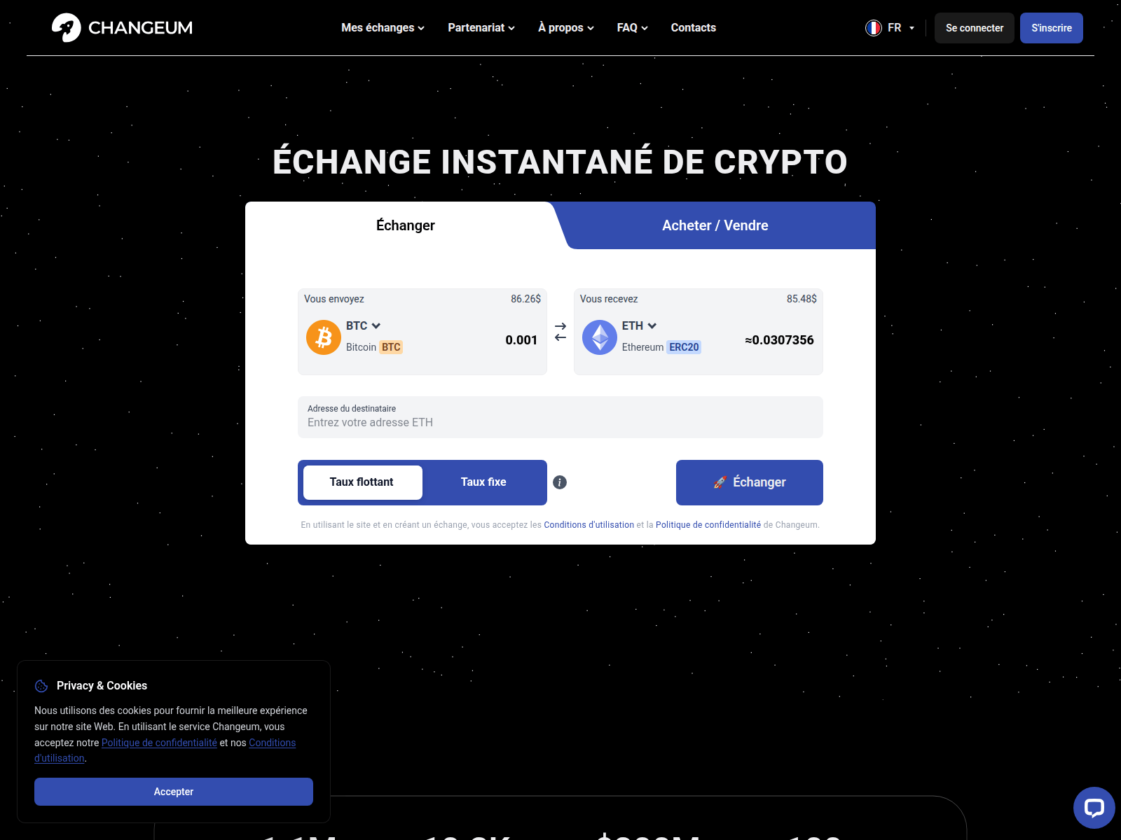 Screenshot of exchange-crypto-instantly.com