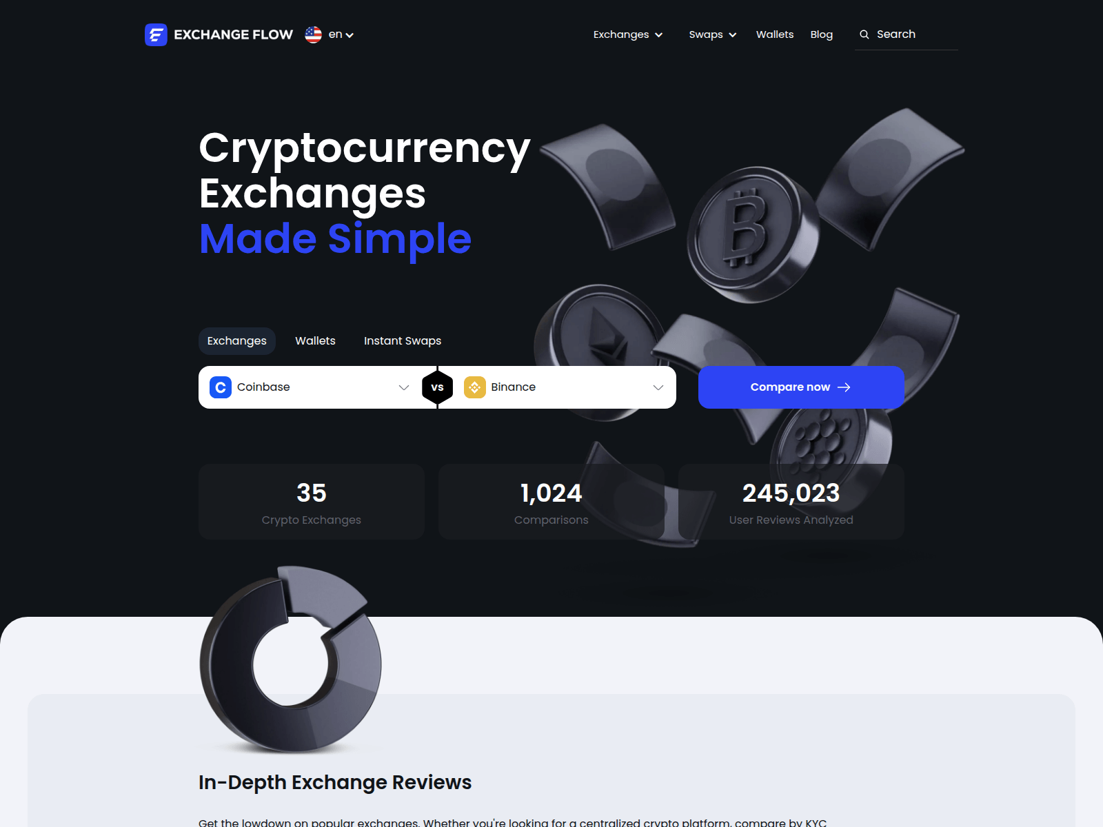 Screenshot of exchangeflow.co