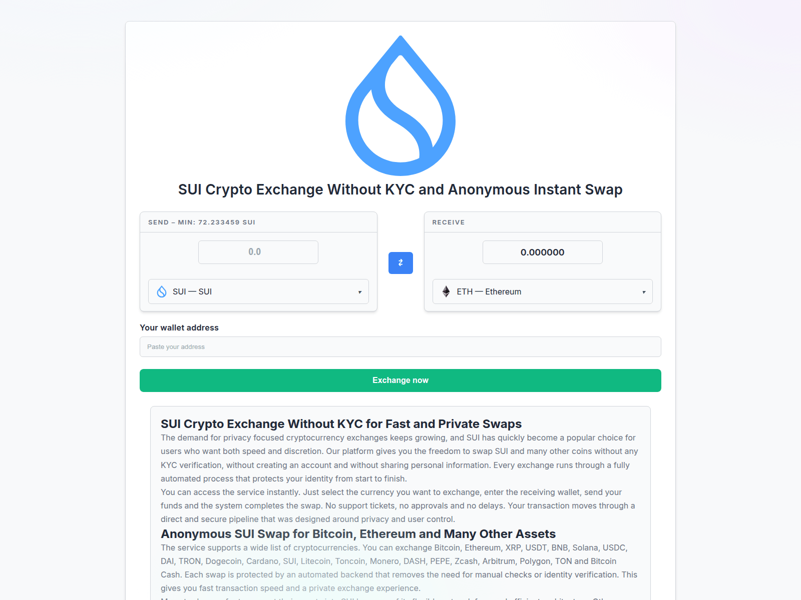 Screenshot of sui-crypto-exchange.com