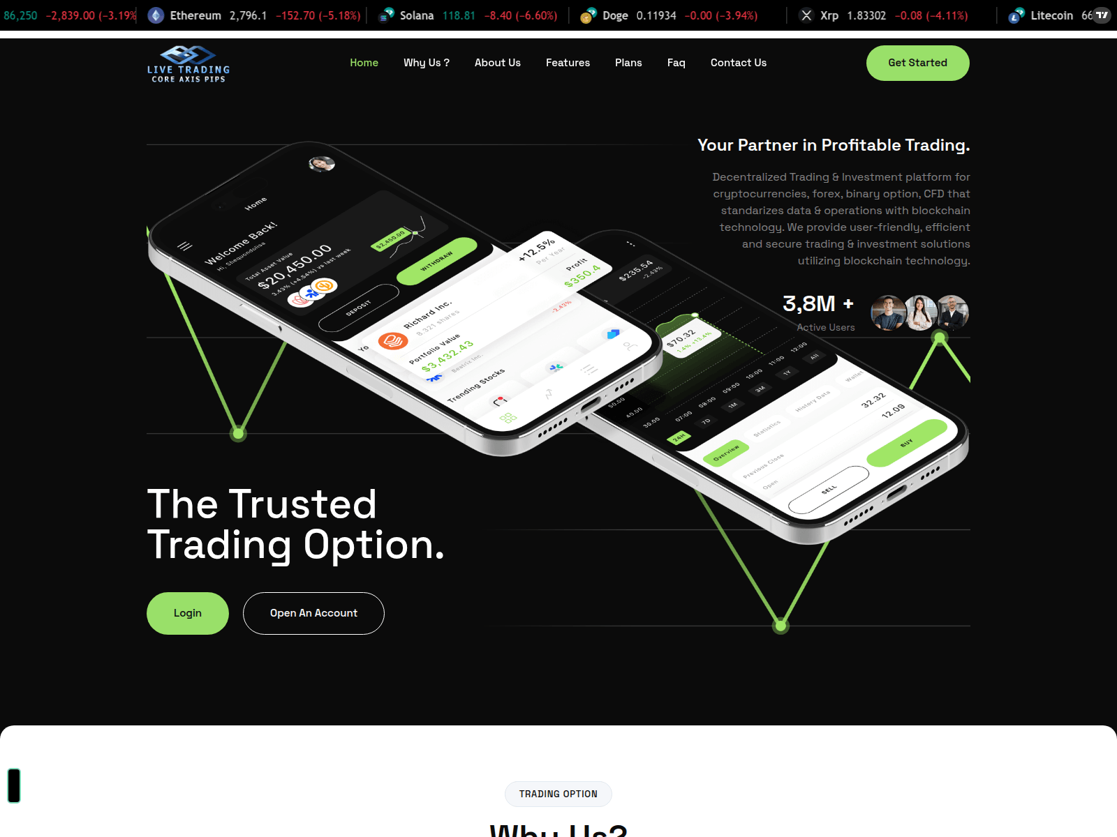 Screenshot of livetradescoreaxispips.com