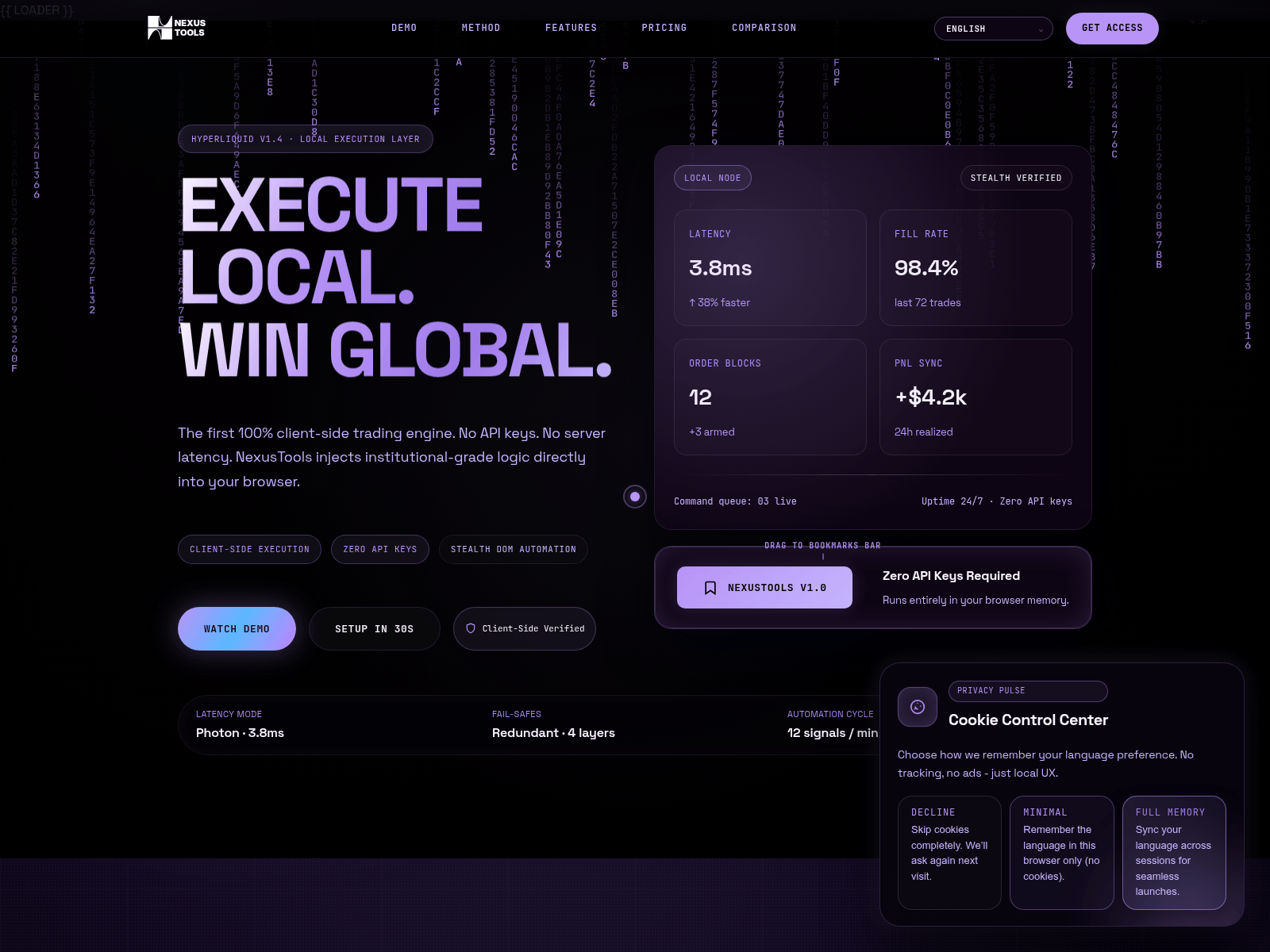 Screenshot of nexustools.pro