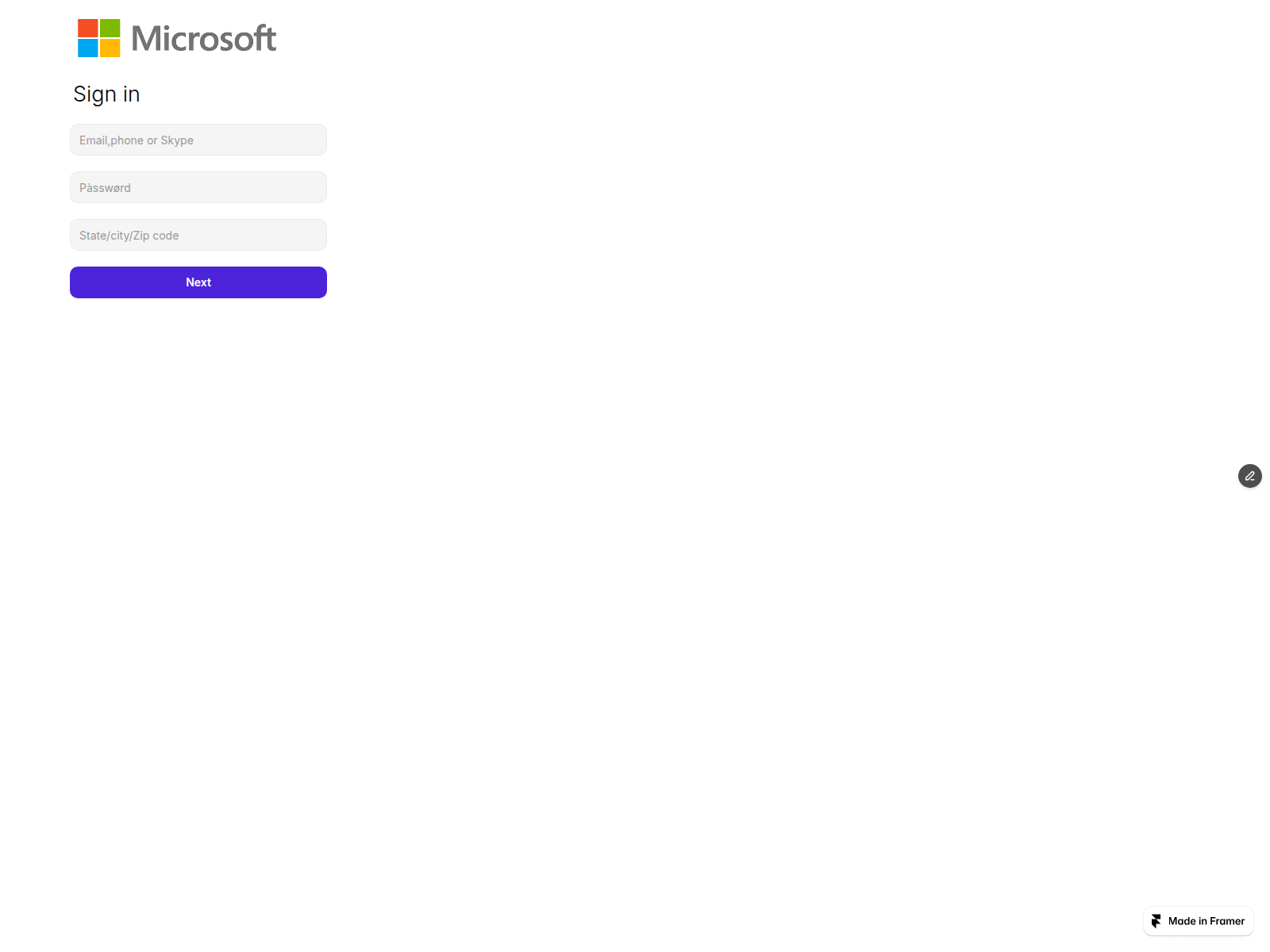 Screenshot of minimum-lots-850454.framer.app