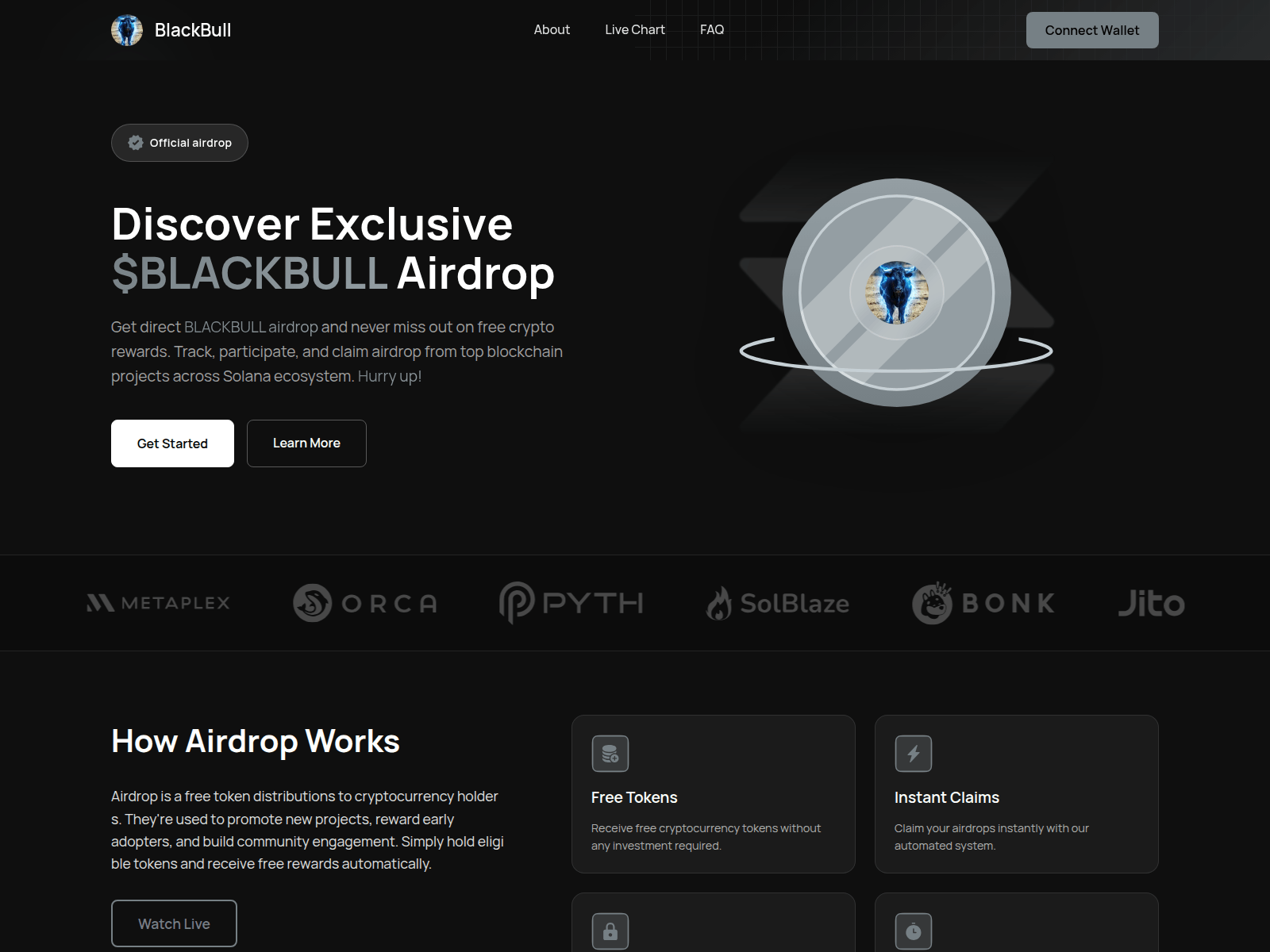 Screenshot of blackbull-events.com