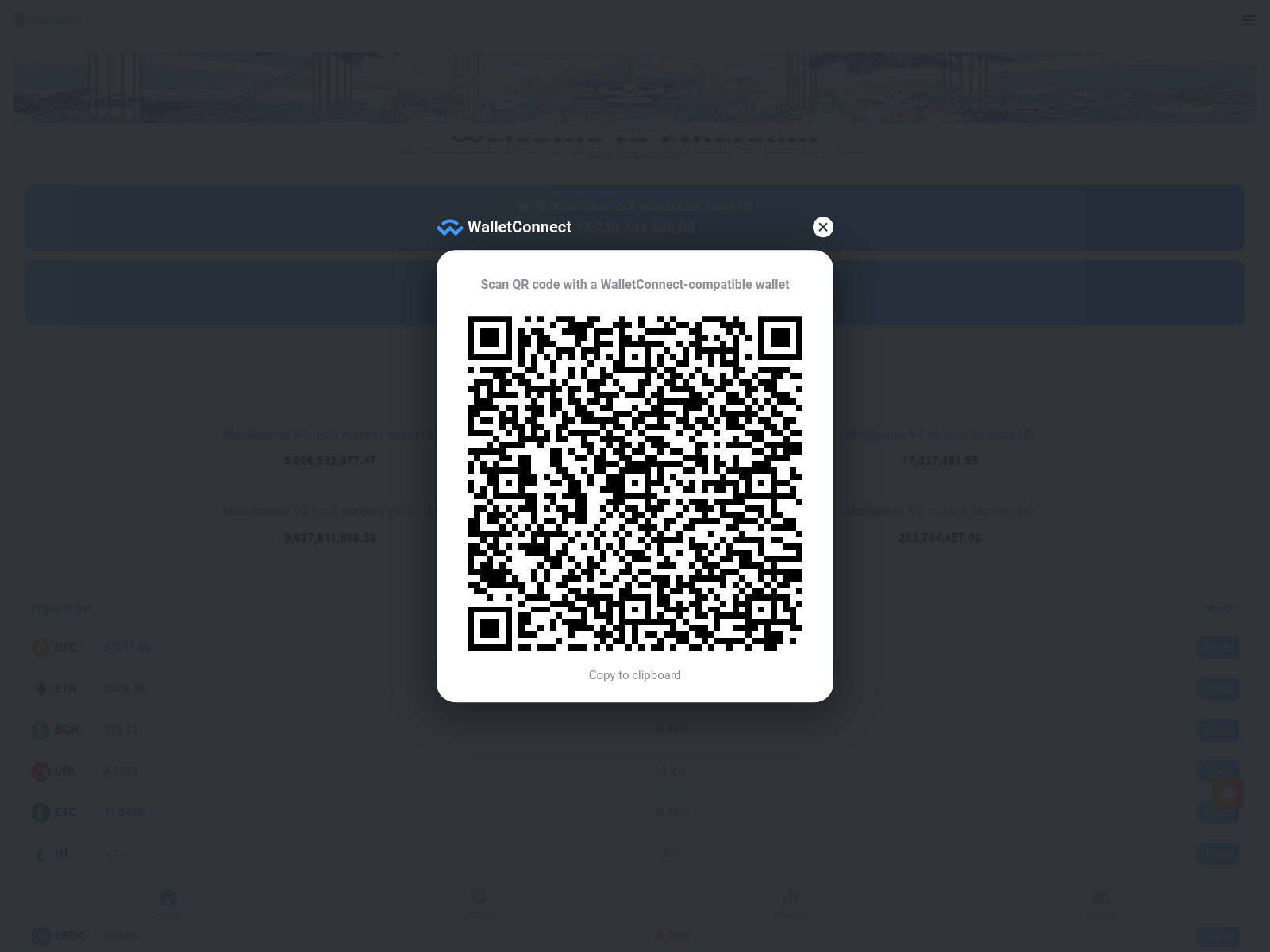 Screenshot of ethereumhubdefi.net