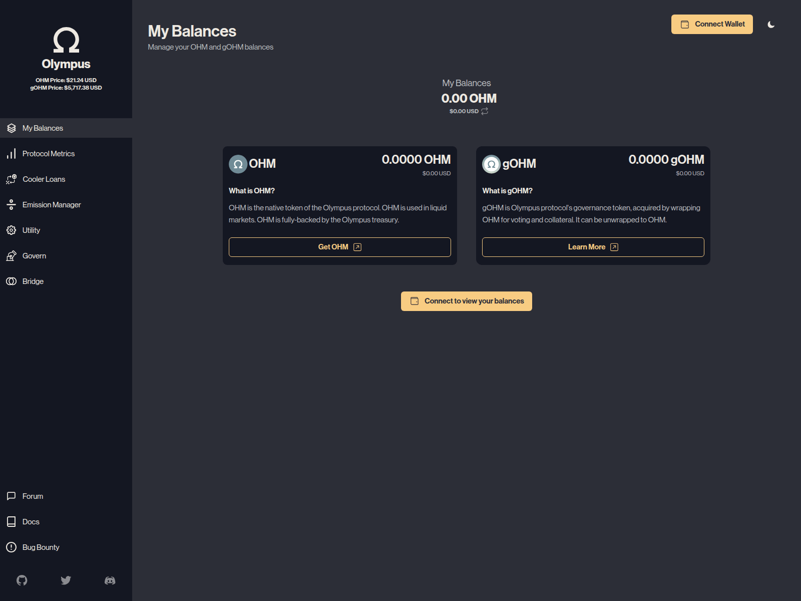 Screenshot of olympusdao.cc