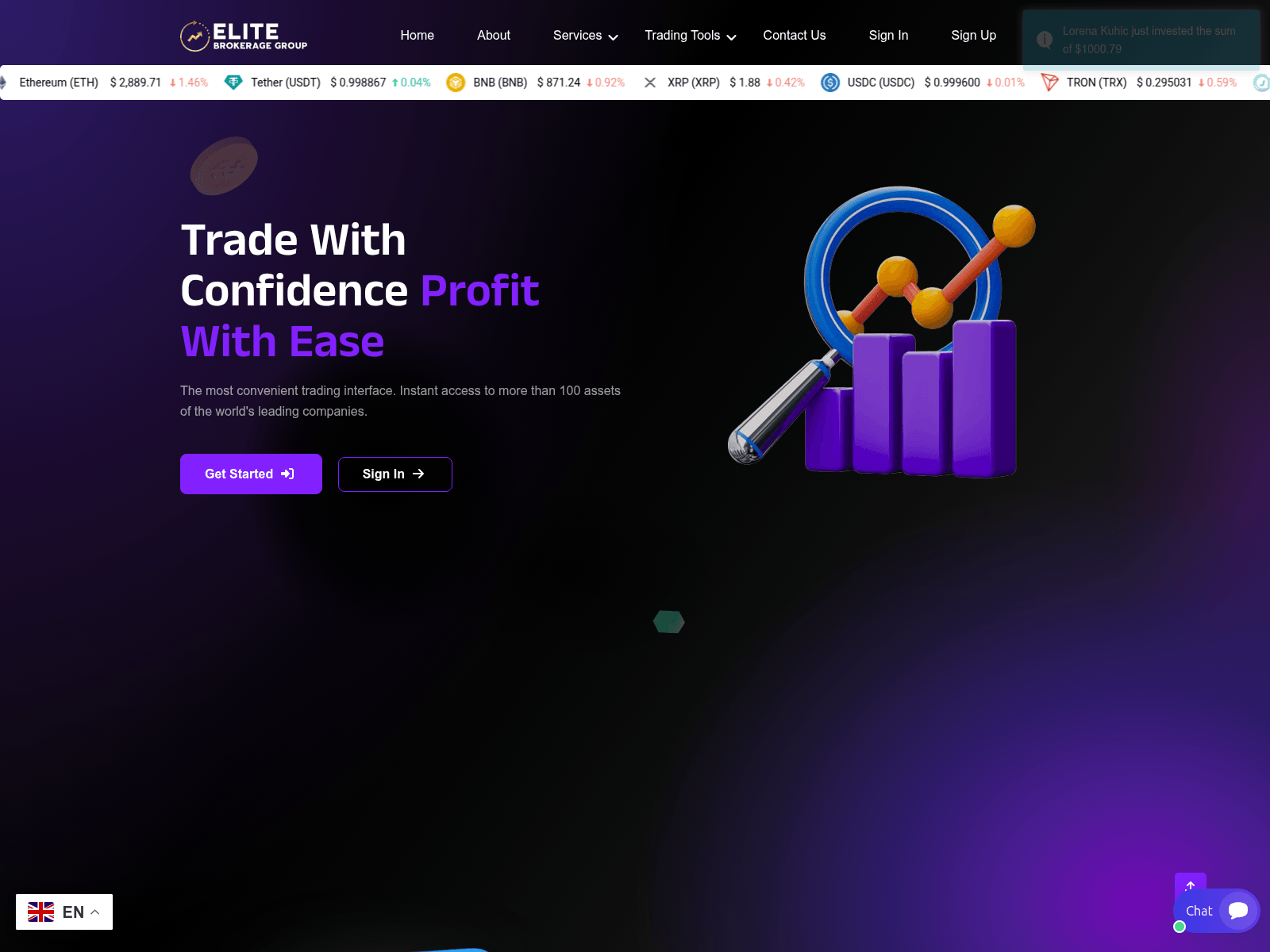 Screenshot of elitebrokeragegroup.com