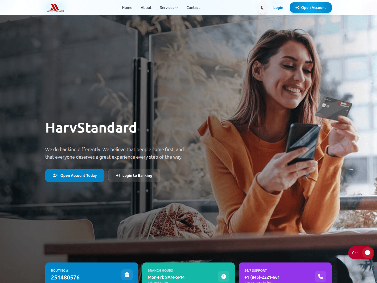 Screenshot of harvstandard.com