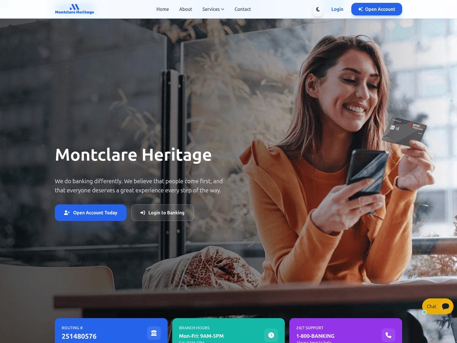 Screenshot of montclareheritage.com
