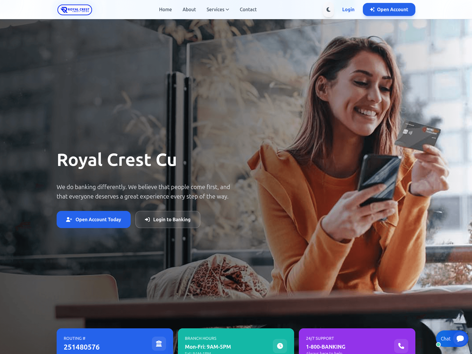 Screenshot of royalcrestcu.com