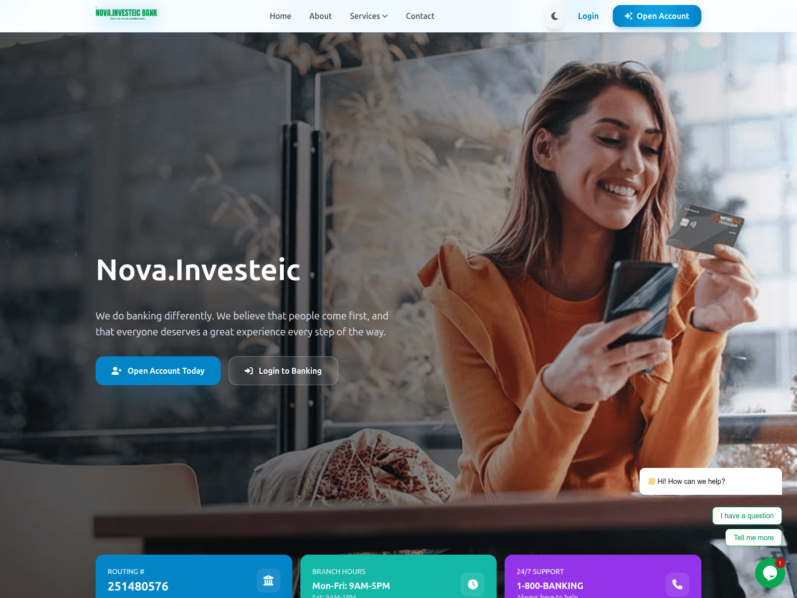 Screenshot of www.nova.investeicbank.com