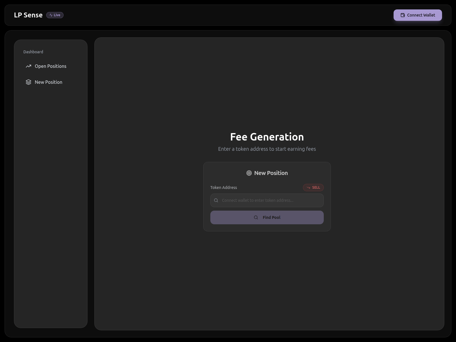 Screenshot of lp.walletsense.xyz