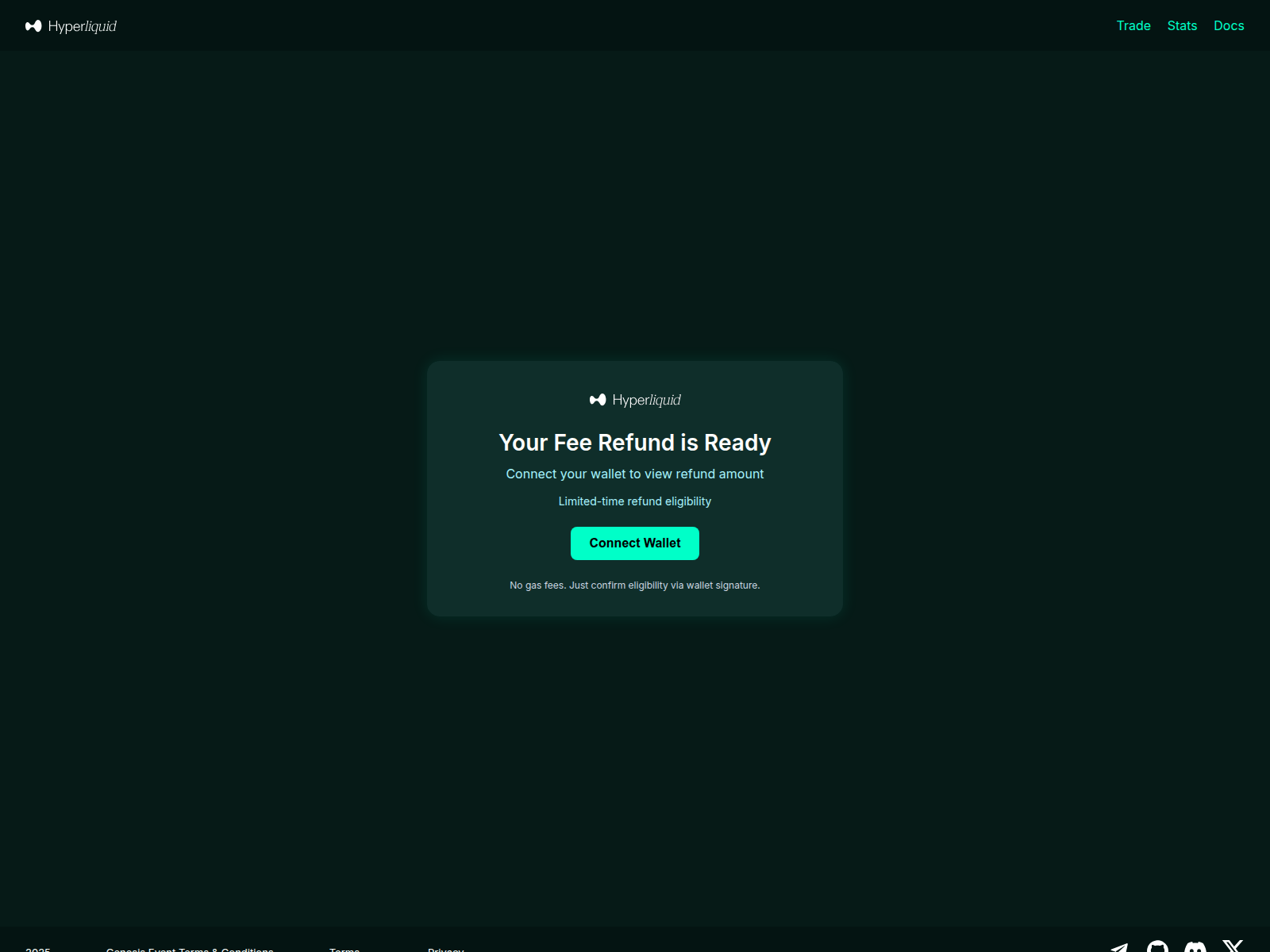 Screenshot of fees.hyperliqud.app