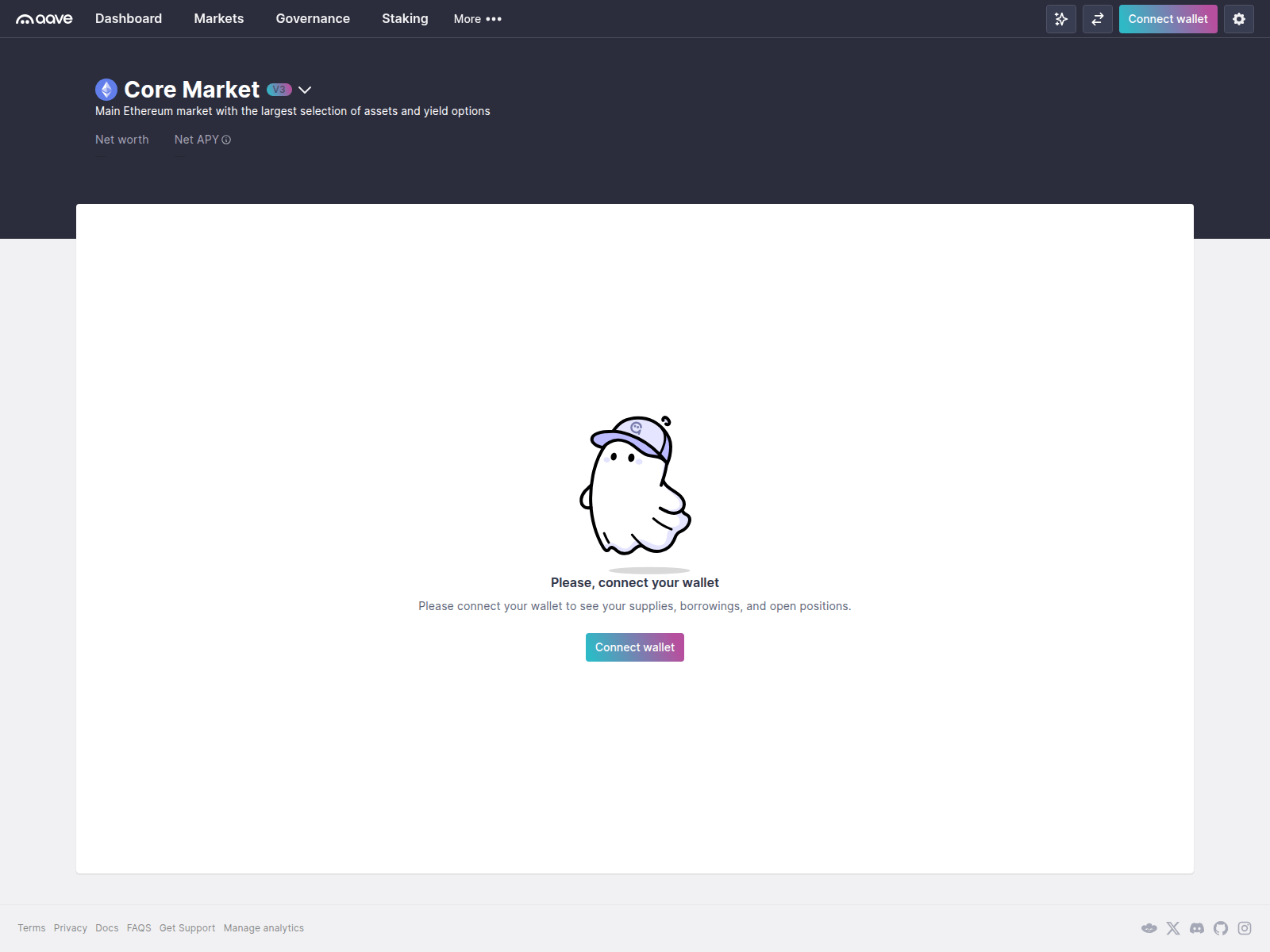 Screenshot of app-aave.fun