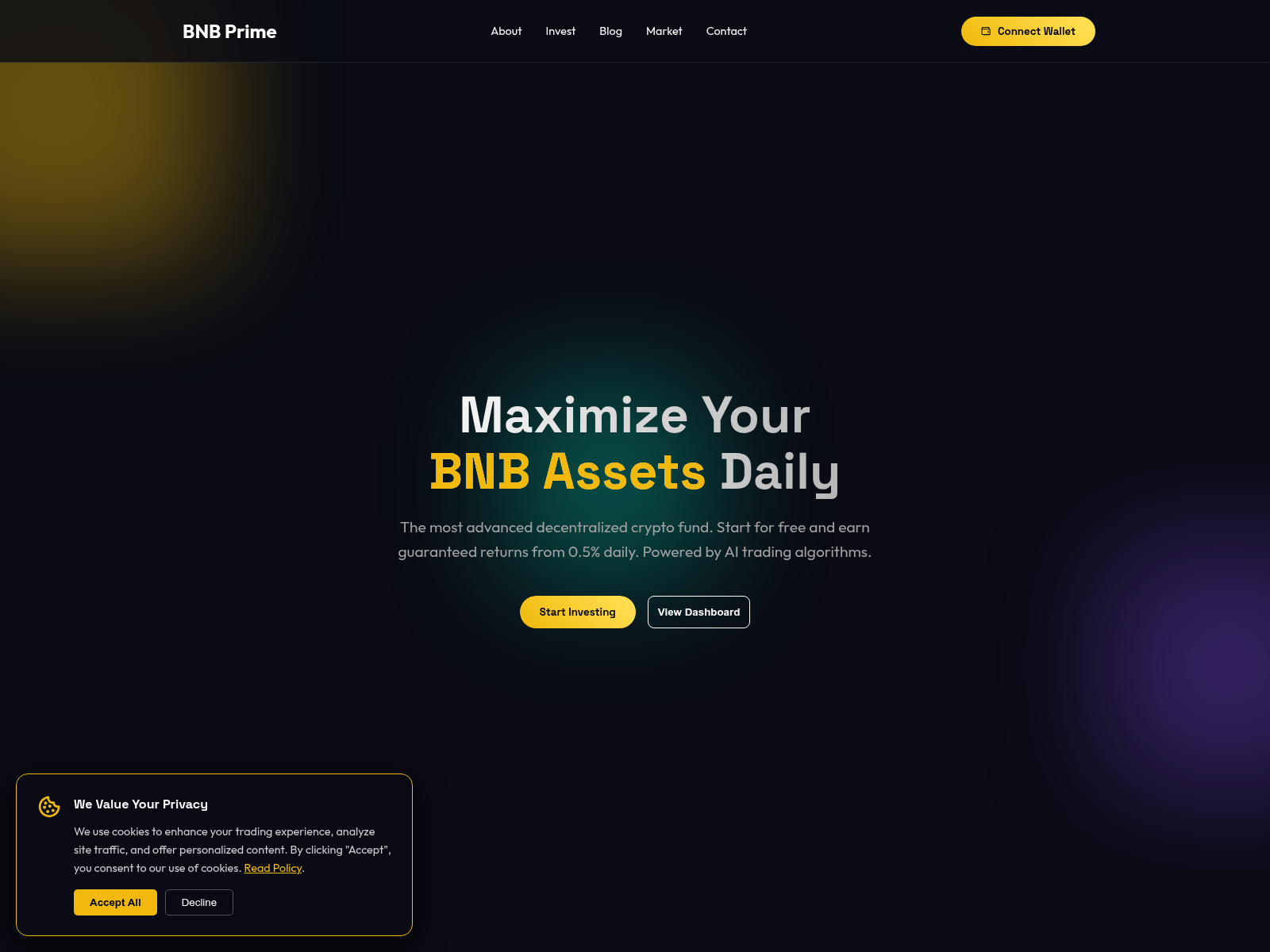 Screenshot of bnbprime.digital