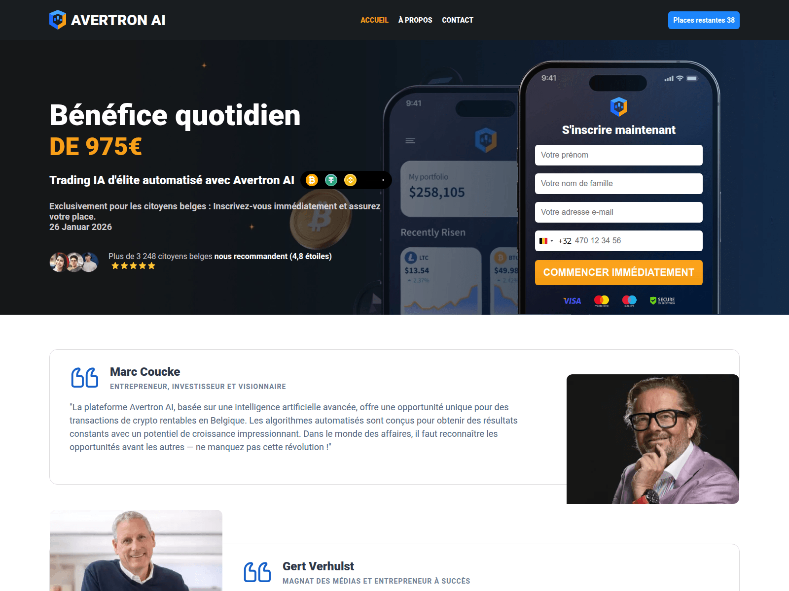 Screenshot of avertron.net