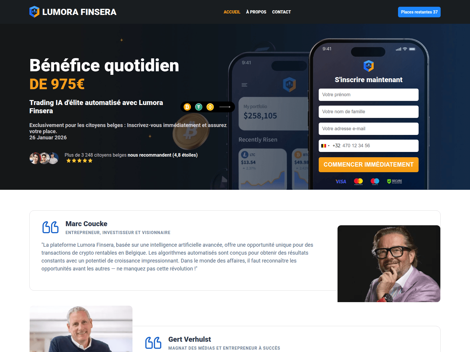 Screenshot of lumorafinsera.net