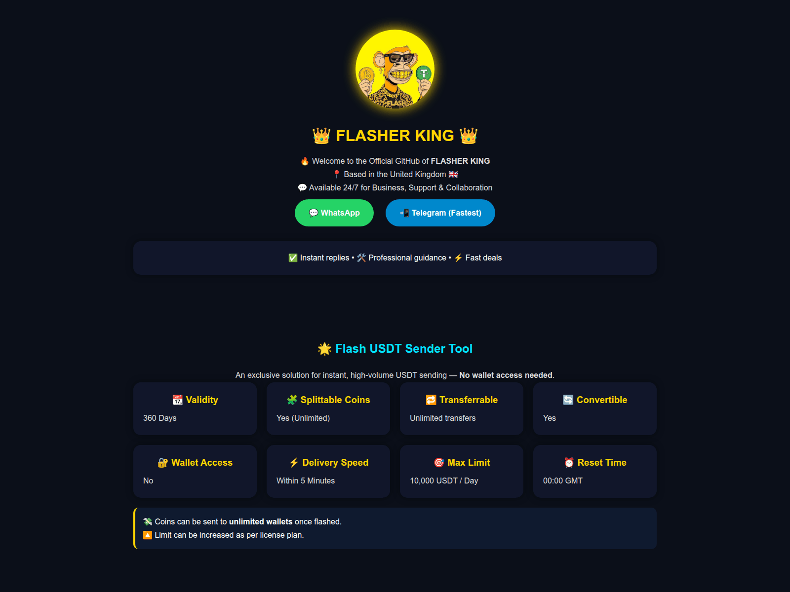 Screenshot of flashusdt.uk