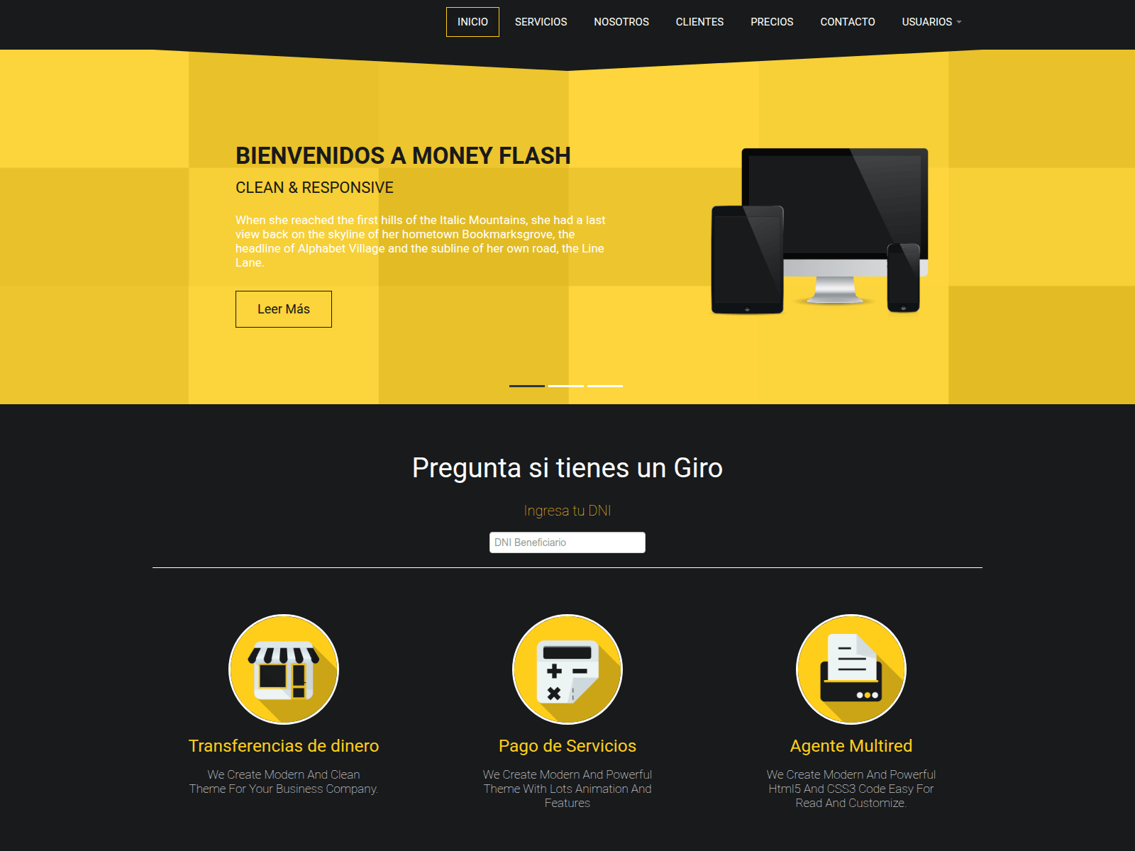 Screenshot of www.money-flash.com