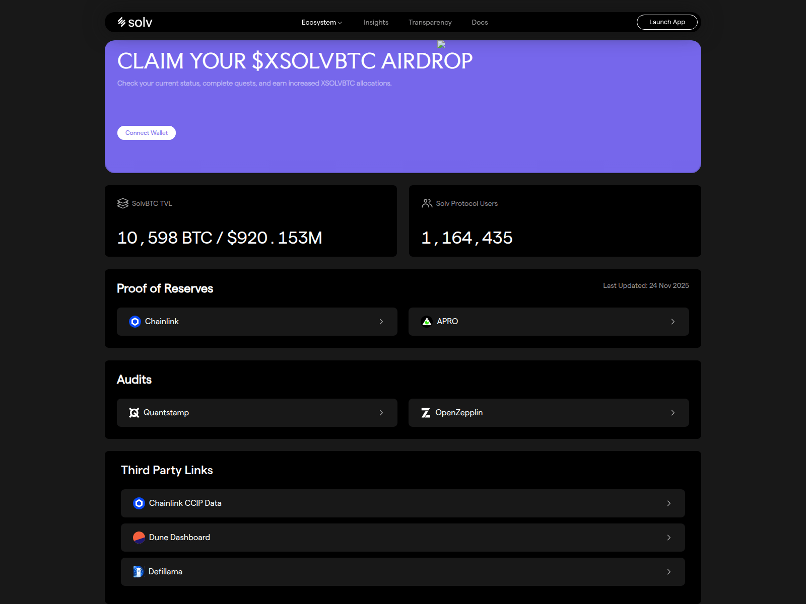 Screenshot of xsolvbtc.airsdropalerts.one