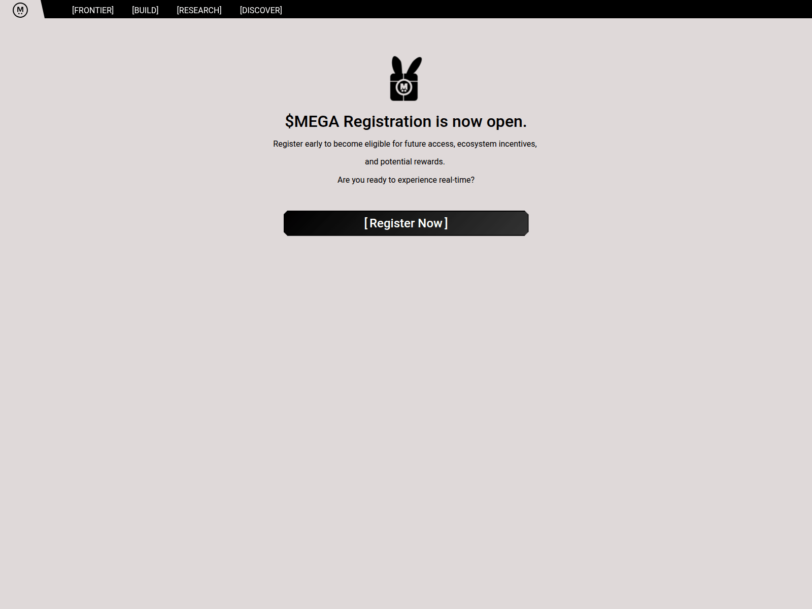 Screenshot of mega-testnet.com