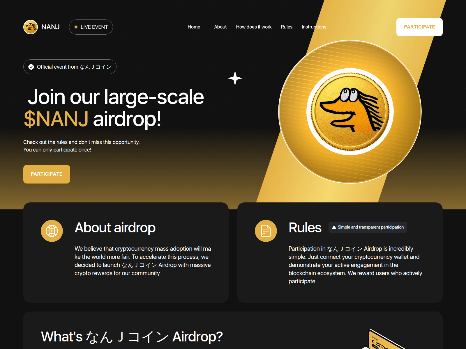 Screenshot of nanj.x-coin.trade