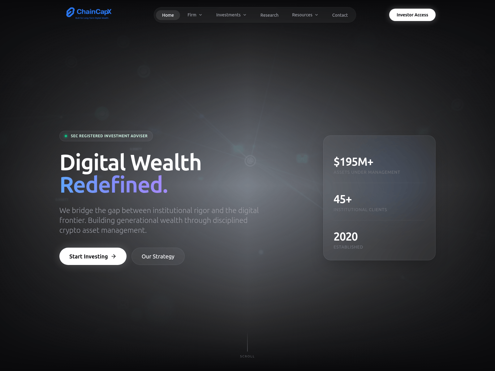 Screenshot of chaincapx.com
