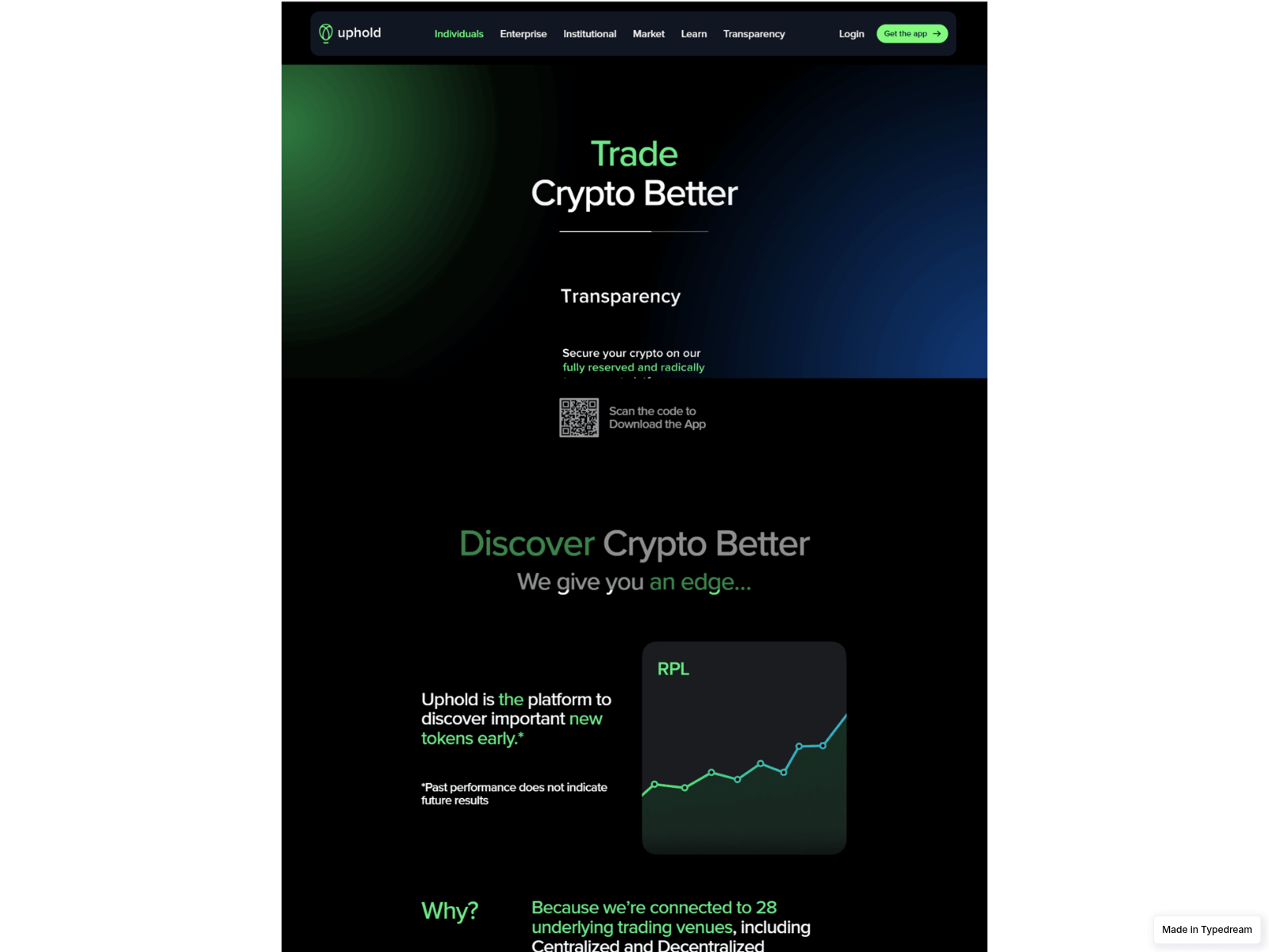 Screenshot of sso--uphoold--cdn-autth-x.typedream.app